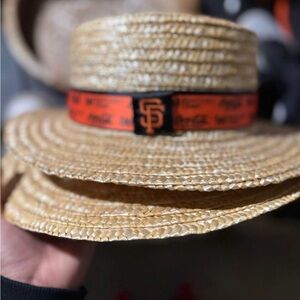 Straw Hat with Orange Band